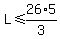 L%3C=26%2A5%2F3