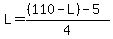 L=%28%28110-L%29-5%29%2F4