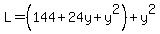 L=%28144%2B24y%2By%5E2%29%2By%5E2