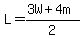 L=%283W%2B4m%29%2F2