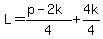 L=%28p-2k%29%2F4%2B4k%2F4