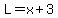 L=+x%2B3