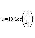 L=10%2A+log%28%28I%2FI%5B0%5D%29%29