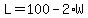 L=100-2%2AW