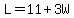 L=11%2B3W
