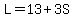 L=13%2B3S