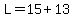 L=15%2B13