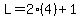 L=2%284%29%2B1