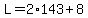 L=2%2A143%2B8