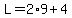 L=2%2A9%2B4