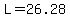 L=26.28