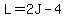 L=2J-4