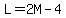 L=2M-4