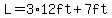 L=3%2A12ft%2B7ft