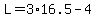 L=3%2A16.5-4
