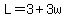 L=3%2B3w