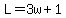 L=3w%2B1
