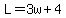 L=3w%2B4