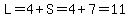 L=4%2BS=4%2B7=11