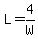 L=4%2FW