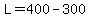 L=400-300