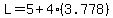 L=5%2B4%2A%283.778%29