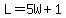 L=5W%2B1