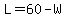 L=60-W