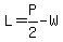 L=P%2F2-W