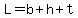 L=b%2Bh%2Bt