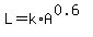 L=k%2AA%5E%280.6%29