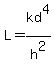 L=kd%5E4%2Fh%5E2