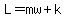 L=mw%2Bk
