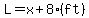 L=x%2B8%28ft%29