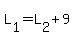 L%5B1%5D=L%5B2%5D%2B9