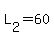 L%5B2%5D+=+60