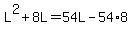 L%5E2%2B8L=54L-54%2A8