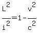 L%5E2%2Fi%5E2+=+1+-+v%5E2%2Fc%5E2
