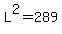 L%5E2=289