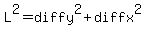 L%5E2+=+diffy%5E2+%2B+diffx%5E2