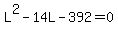 L%5E2-14L-392=0