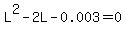 L%5E2-2L-0.003=0