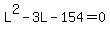 L%5E2-3L-154+=+0