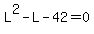 L%5E2-L-42=0