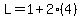 L+=+1+%2B+2%2A%284%29