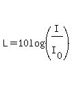 L+=+10log%28%28I%2FI%5B0%5D%29%29