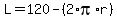 L+=+120+-+%282%2Api%2Ar%29