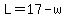 L+=+17-w