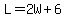 L+=+2W%2B6