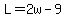 L+=+2w-9